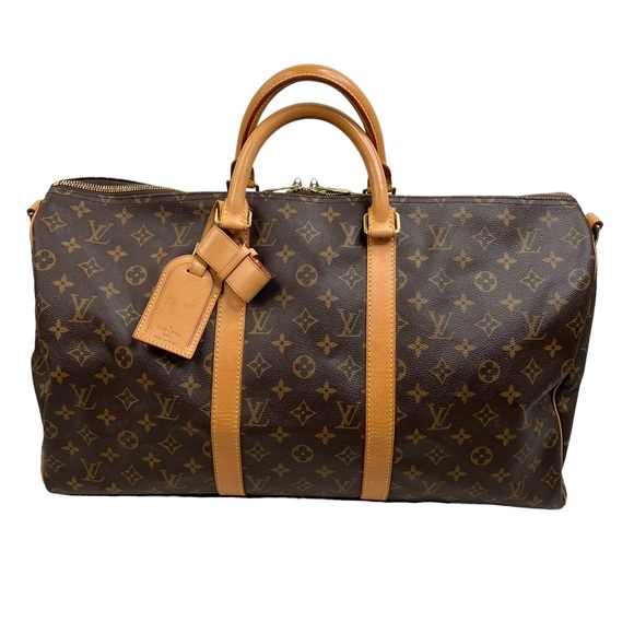 Louis Vuitton Keepall 45 Monogram Coated Canvas Travel Bag Duffle Weekender - Picture 1 of 14